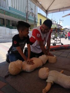 Cruz Roja brindó charlas de cómo actuar en casos de emergencias