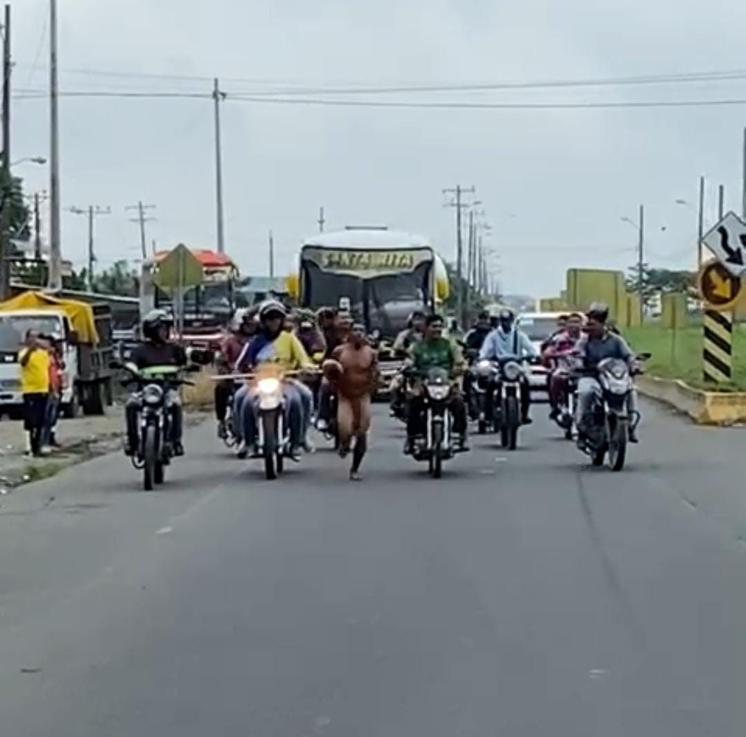 Lo obligaron a correr desnudo por La Chorrera
