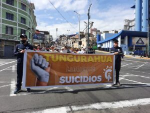 ‘Tungurahua libre de suicidios’ contó con el apoyo de los ambateños