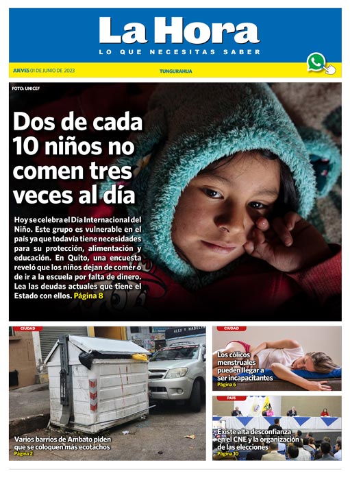 Tungurahua: 01 de junio, 2023