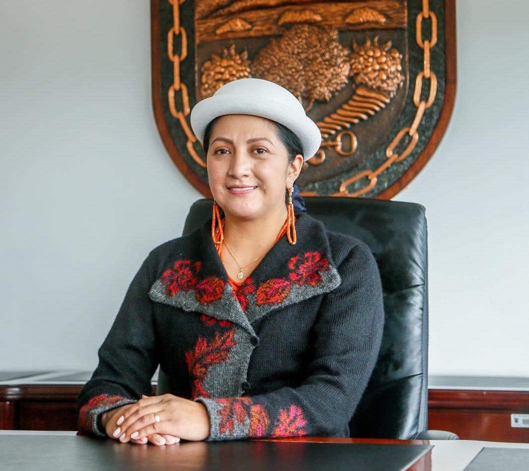 Diana Caiza es la primera mujer indígena elegida como alcaldesa de Ambato. La autoridad todavía no presenta su equipo de trabajo.