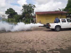 Fumigación y eliminación de criaderos para evitar el dengue y paludismo