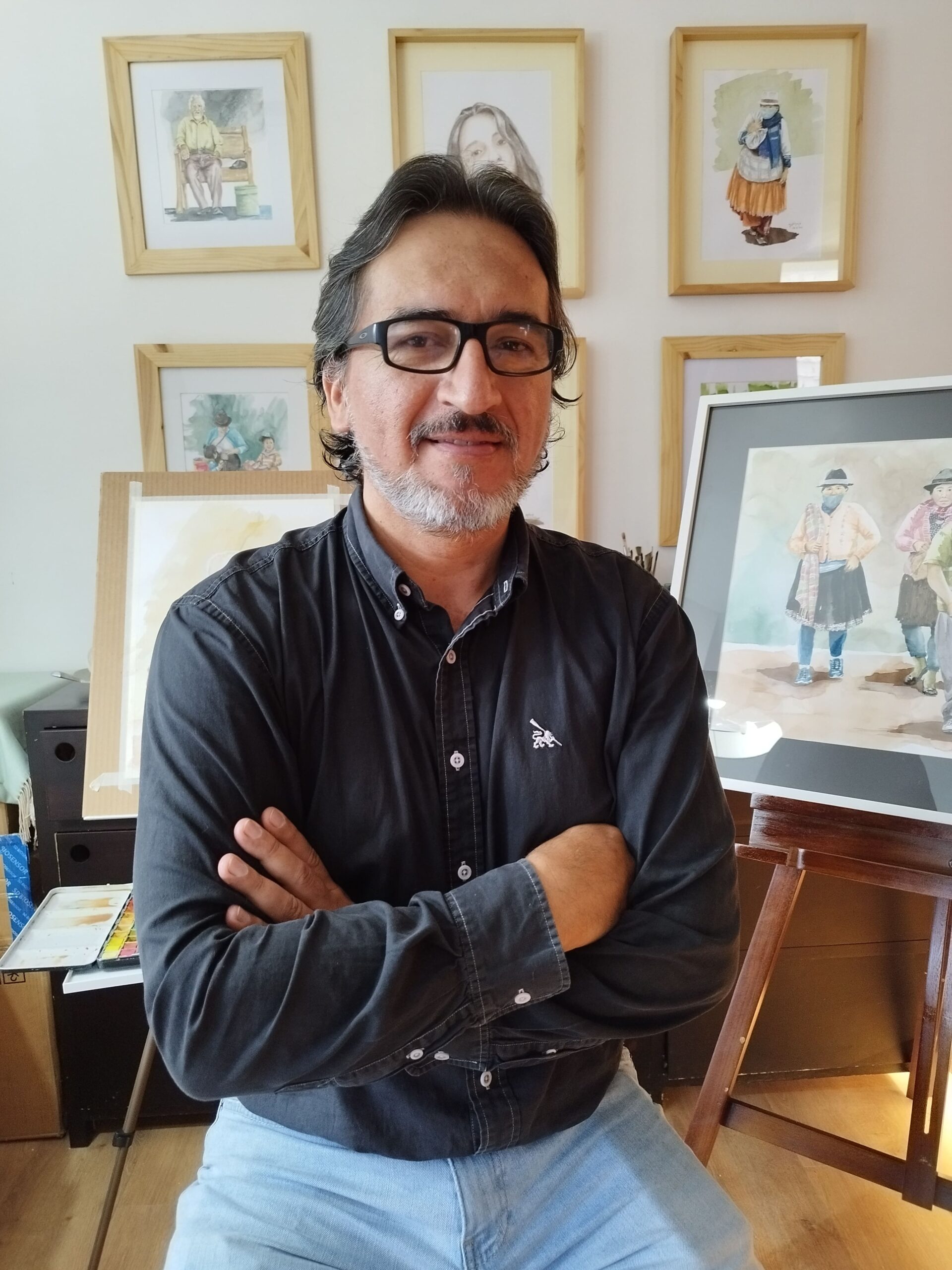Marco Gahona, artista lojano, convierte la cotidianidad en arte