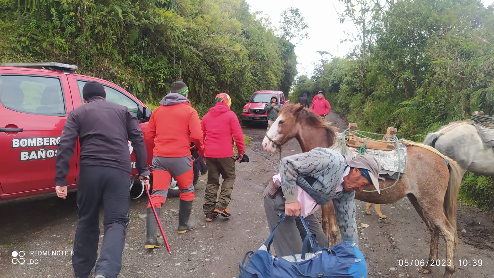 Mujer perdida en el volcán  Tungurahua fue rescatada