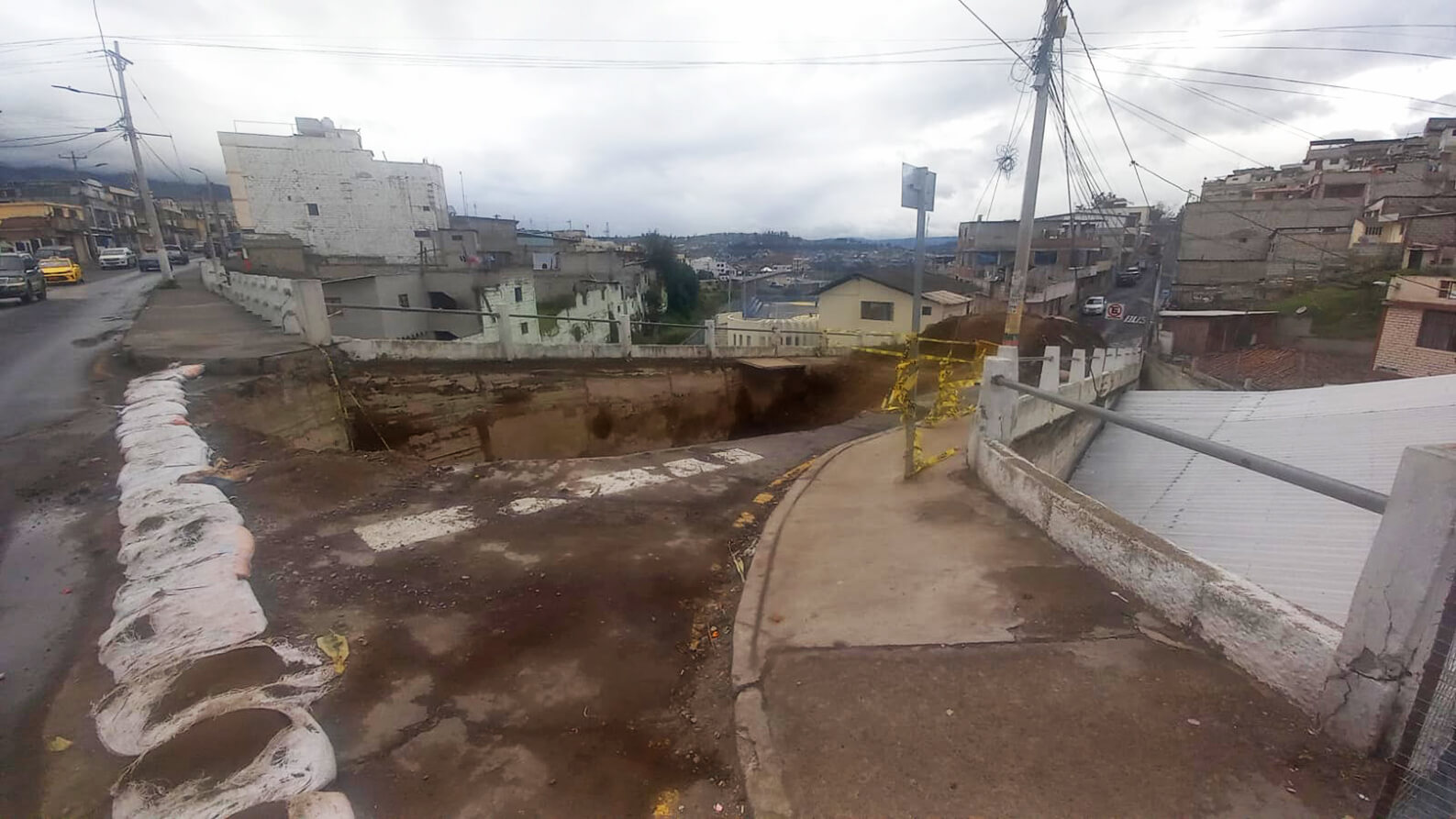 Este es el estado actual de la calle Loma Redonda.