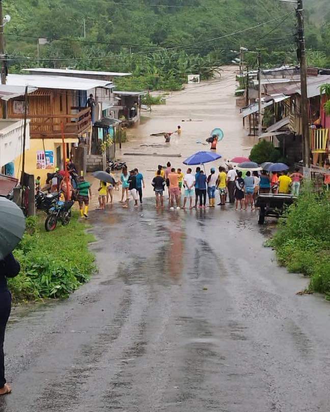 Fuertes lluvias causaron estragos en Esmeraldas