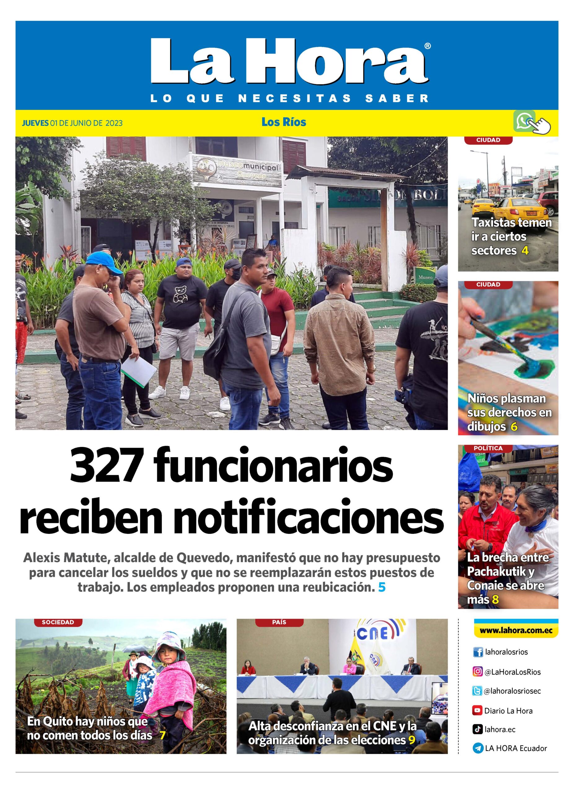 Los Ríos: 01 de junio, 2023