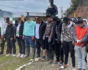 Capturan a nueve integrantes de ‘Los Choneros’ en Zamora Chinchipe