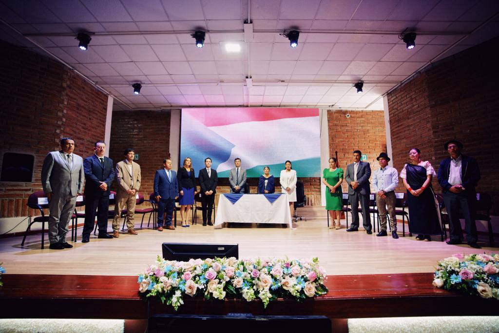 Provincialización. En la Universidad de Otavalo, este 25 de junio de 2023, se organizó la sesión solemne.