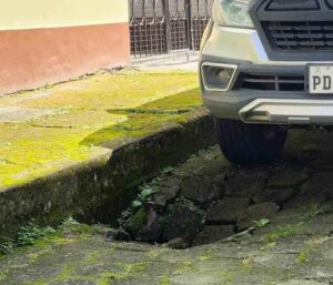 Más socavones por la temporada invernal
