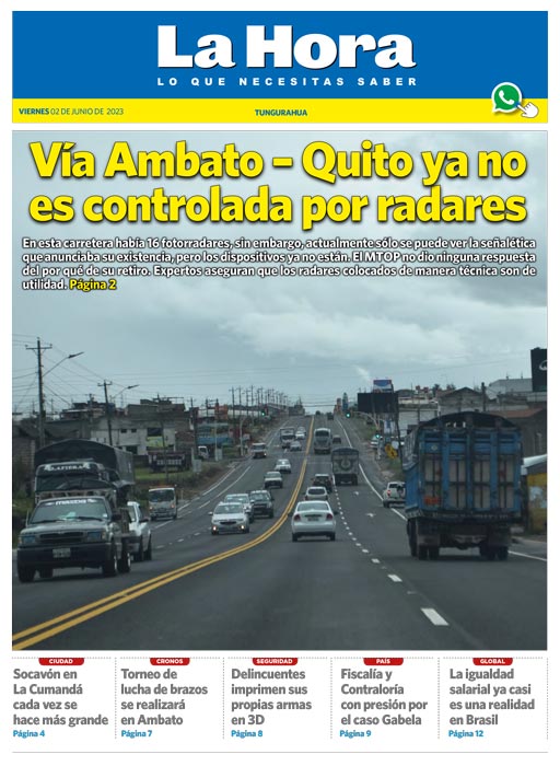 Tungurahua: 02 de junio, 2023