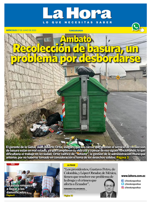 Tungurahua: 07 de junio, 2023