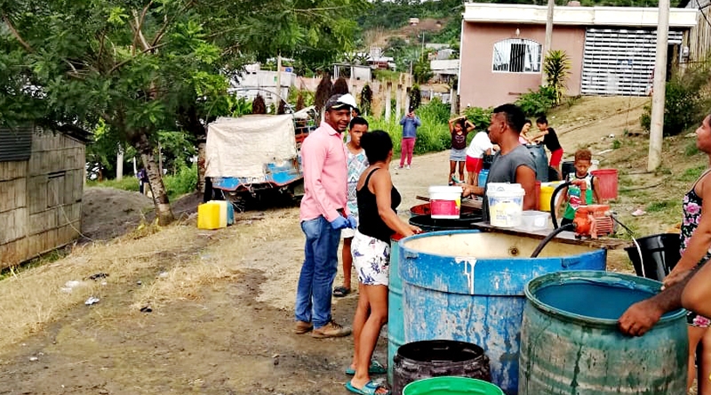 ABASTECIMIENTO. Antes de las inundaciones de junio de 2023, en Esmeraldas había cantones que recibían agua potable solo dos veces por semana. Ahora la situación es aún más crítica.