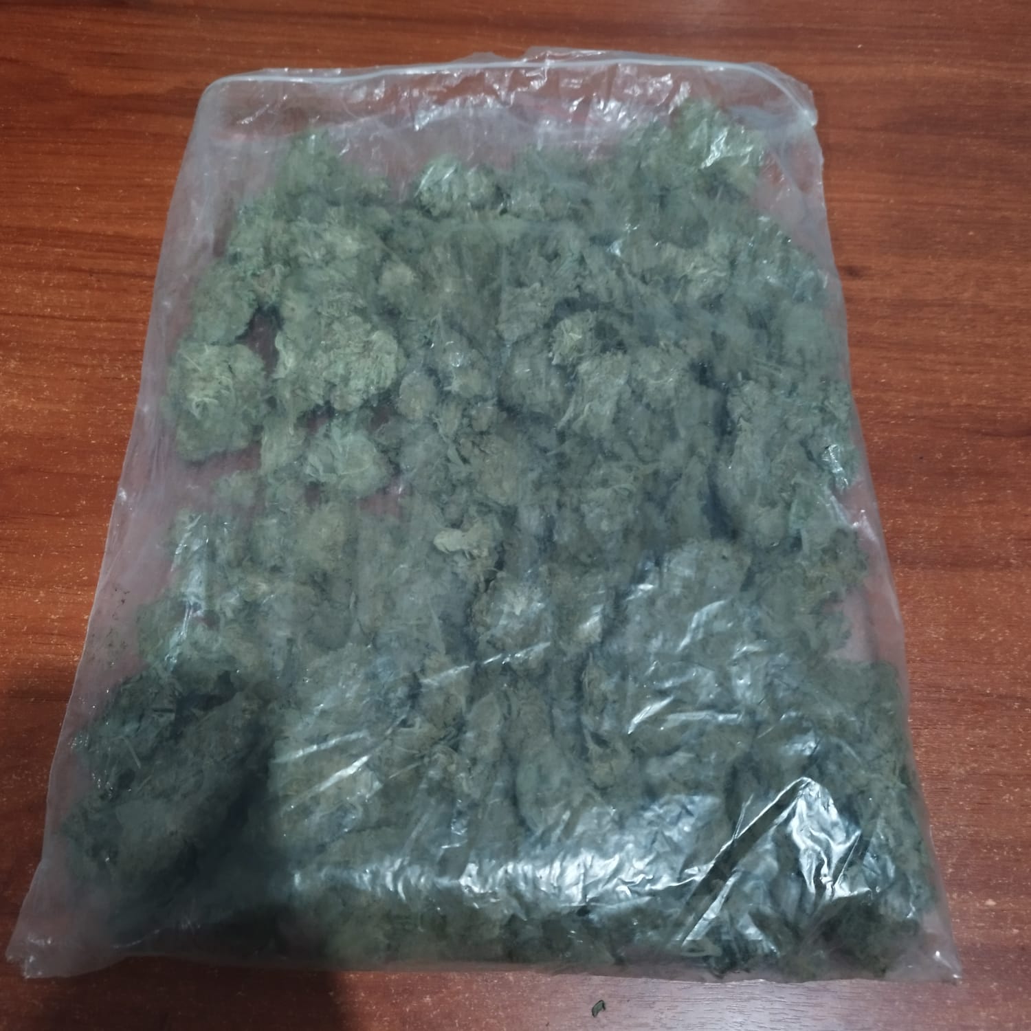 Esta es la droga que fue encontrada en posesión del implicado y que fue decomisada por la Policía.