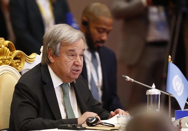 Autoridad. El secretario general de la ONU, António Guterres.