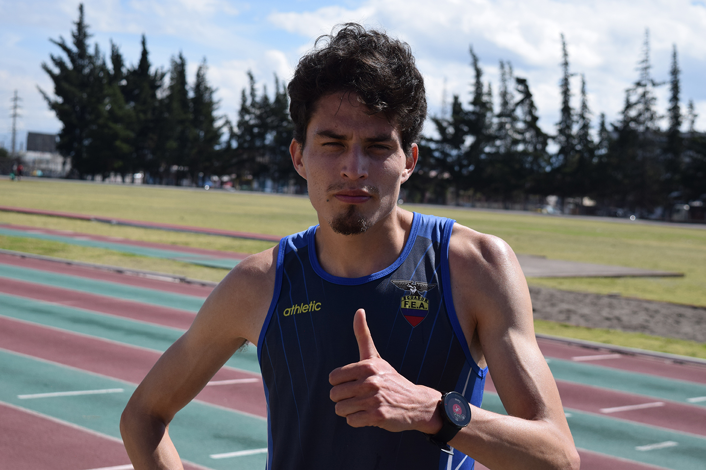 Gerson Montes de Oca practica atletismo desde 2013.
