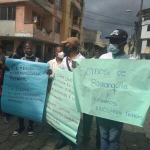 Comunidad de Barranquilla de San Javier  del cantón San Lorenzo  Busca la restitución de sus derechos