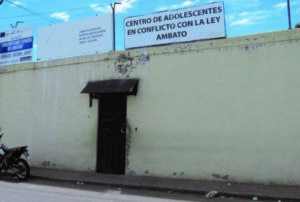 Joven acusado de asesinato huye del Centro  de Adolescentes Infractores de Ambato