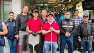 Negocios en el centro  de Ambato se unen  contra la delincuencia