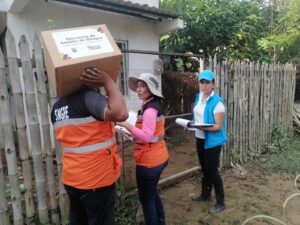 4.9 toneladas de ayuda entregadas a las comunidades afectadas por las lluvias en Manabí