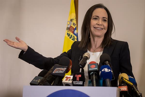 Restricción. La opositora venezolana María Corina Machado está inhabilitada para ejercer cargos públicos.