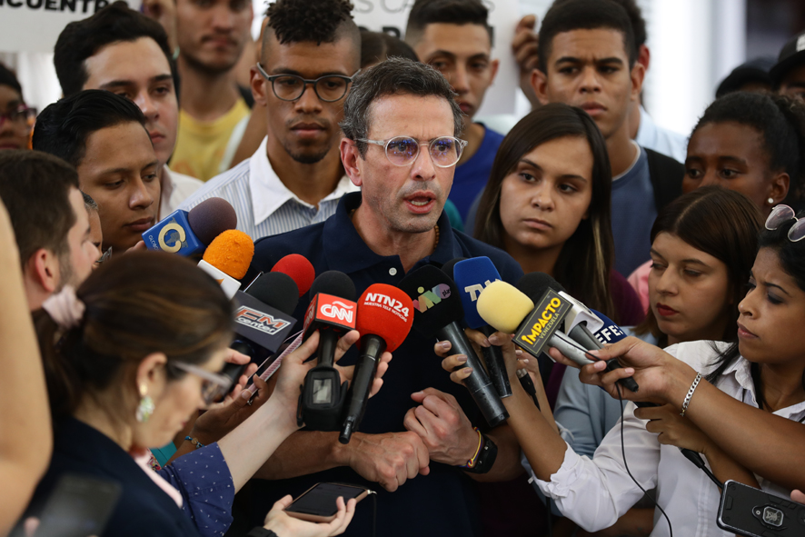 Político. El precandidato presidencial antichavista Henrique Capriles