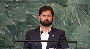 Acto. El presidente de Chile, Gabriel Boric, durante la promulgación de la ley. EFE