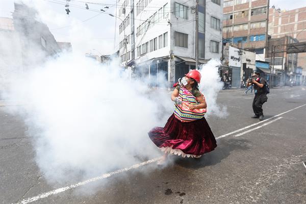 MALESTAR. Las manifestaciones en Perú se dieron contra el Gobierno de Dina Boluarte.