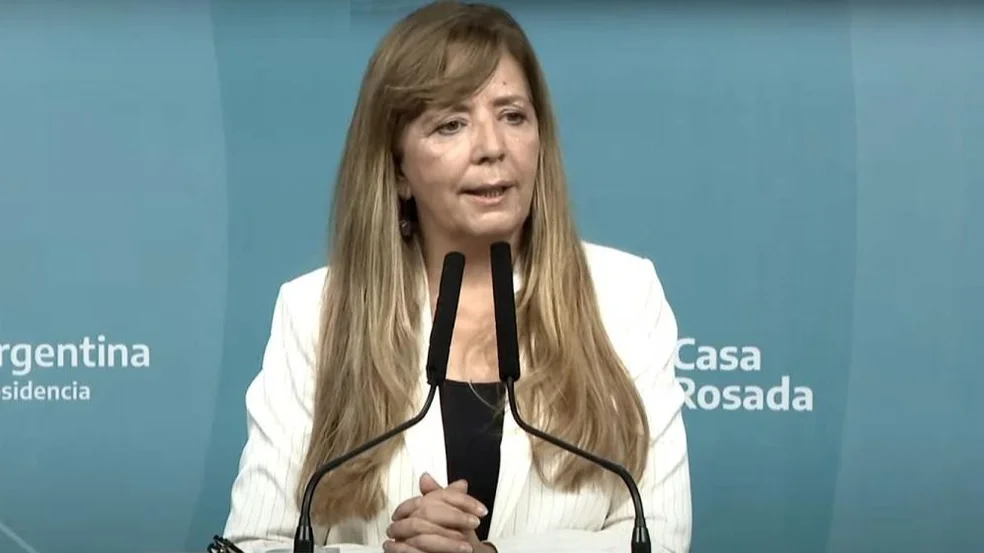 VOCERA. la portavoz presidencial, Gabriela Cerruti.