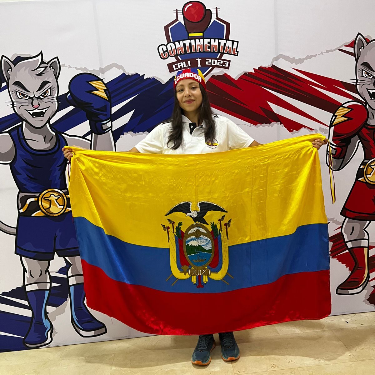 Isabel Pérez practica el boxeo desde los 12 años. Cortesía: Federación Deportiva de Tungurahua.