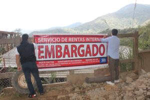 SRI embarga terreno en Nangaritza por deudas tributarias