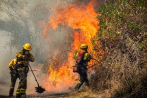 Intensidad y número de incendios forestales mantienen en alerta a bomberos