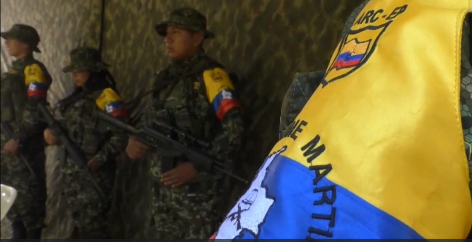 Diálogos. Miembros de las disidencias de las FARC durante los diálogos con el Gobierno de Colombia.