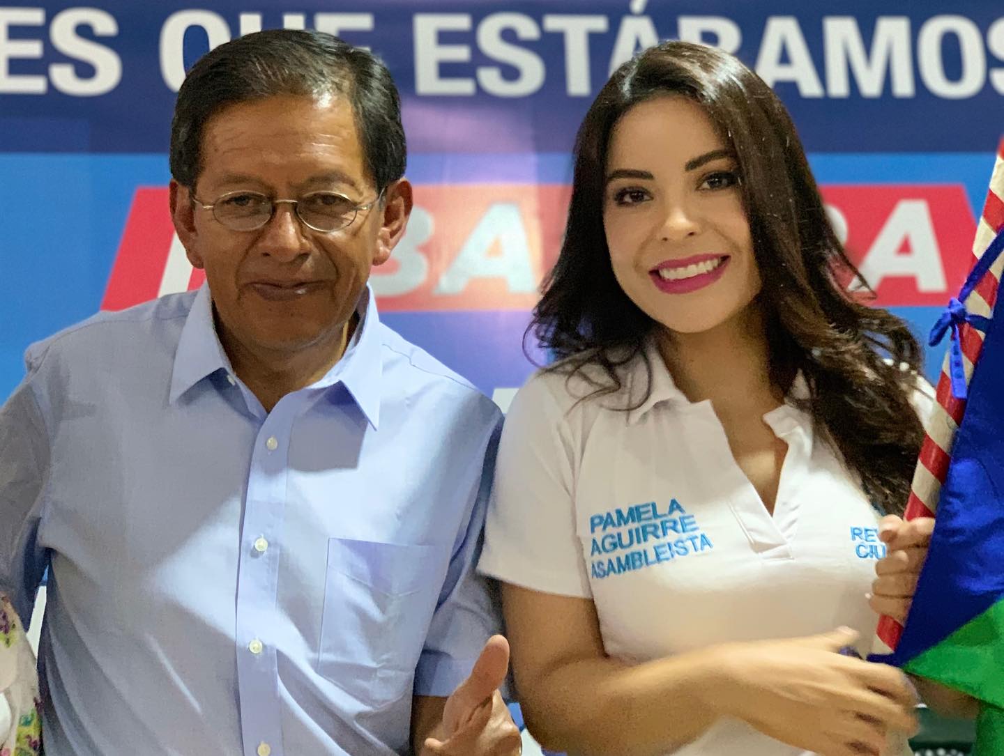 Ganadores. José Maldonado y Pamela Aguirre son dos de los cuatro asambleístas electos en Imbabura.