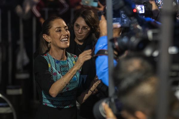 CANDIDATA. La aspirante presidencial de MORENA, Claudia Sheinbaum.