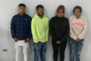 Un adulto y cuatro menores  son aprehendidos por robo