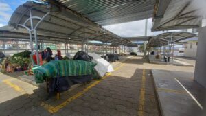 La feria del consumidor final en el Mercado Mayorista de Ambato no funciona