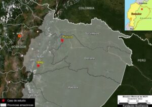 Fuerzas Armadas, Policía Nacional y la FGE ejecutan operativo de control contra la minería ilegal en Orellana y Napo