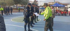 Reconocimiento al trabajo policial al sur de Ambato