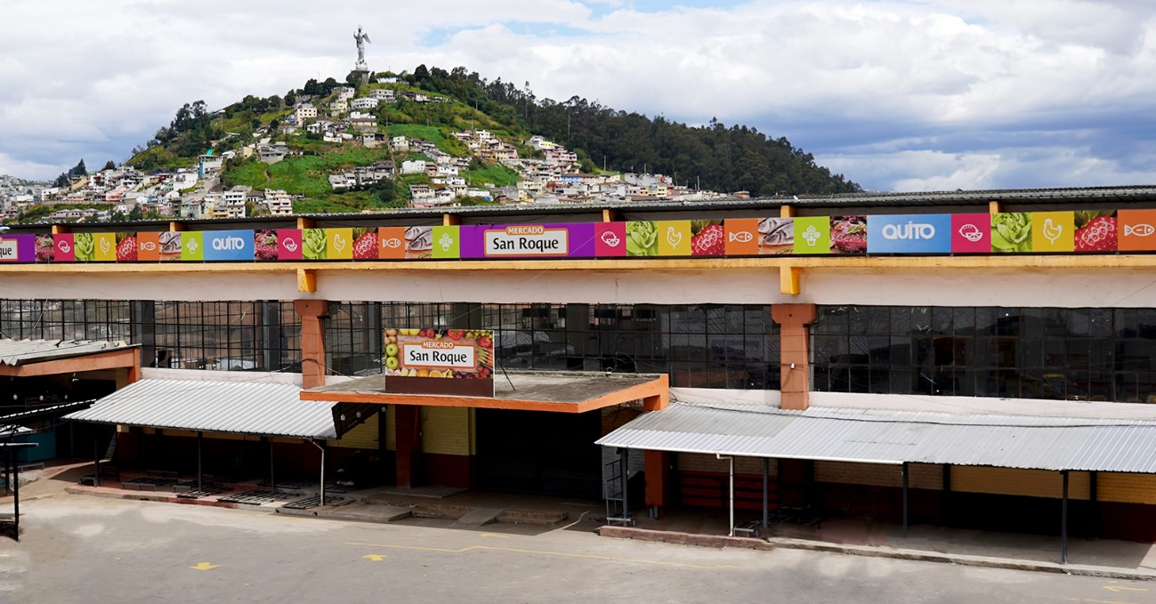 CRISIS. Los comerciantes del Mercado San Roque enfrentan ventas bajas. (Foto: Municipio de Quito)