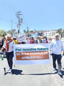 Marcha en Quito en defensa del derecho a la consulta ambiental y reactivación económica