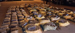 Policía Nacional incautó media tonelada de drogas escondida dentro de quintales de papas en Carchi