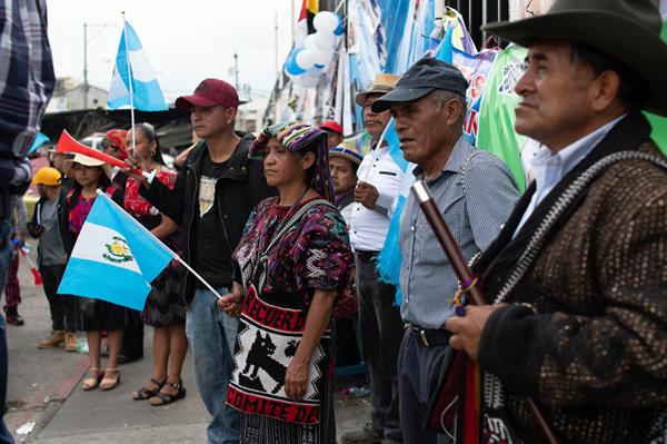PROTESTAS. Manifestaciones de organizaciones indígenas en Guatemala.