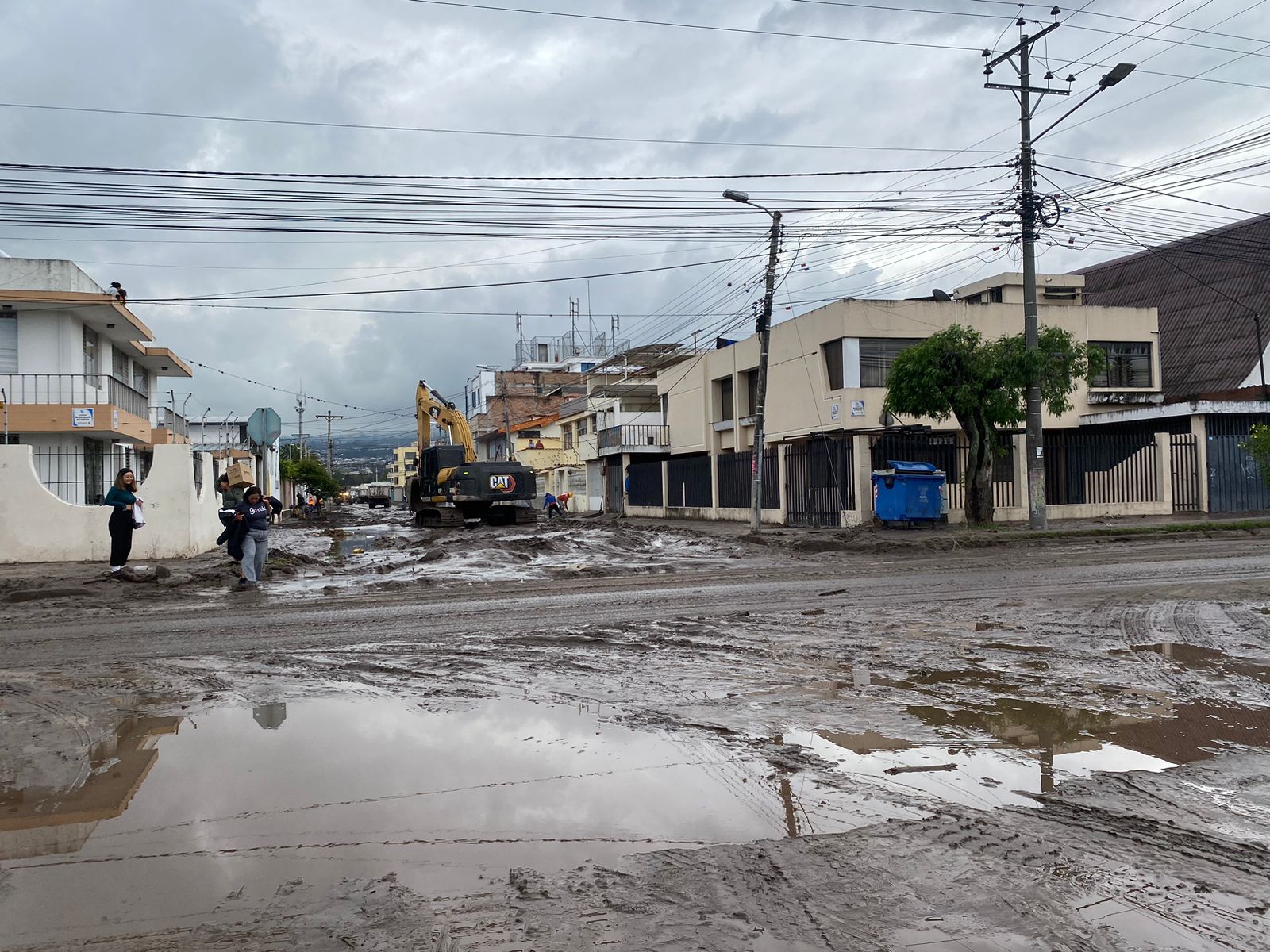 Inundaciones. Sectores urbanos históricamente se ven afectados cuando hay lluvias torrenciales en Ibarra. (Foto: Archivo)