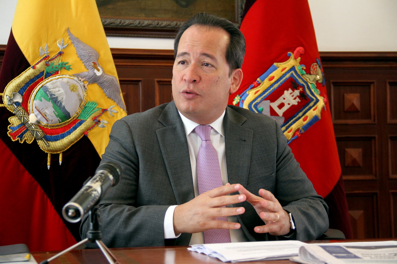 MADUREZ. El Ministro de Gobierno advierte que es importante dar tiempo y apoyo al nuevo gobierno. Foto: Ministerio de Gobierno