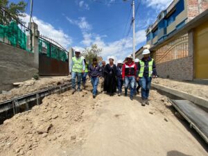 Municipio de Ambato construye nuevas vías en Pishilata