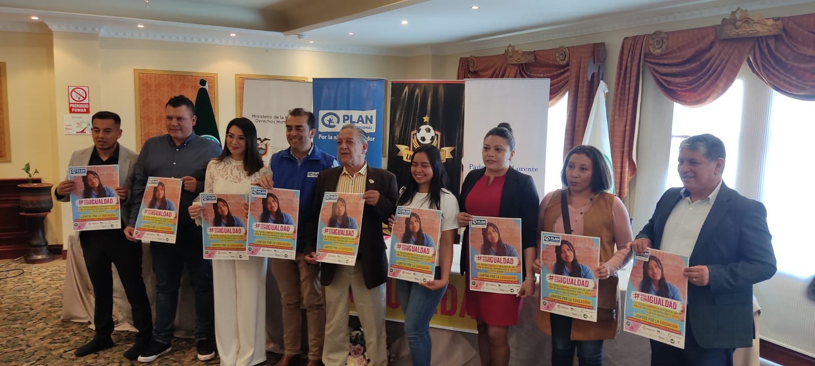 Presentación. Varios sectores presentan campaña denominada 'Niñas con Igualdad’.