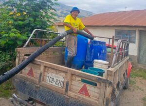 Cronograma de tanqueros para corte de agua en Ambato