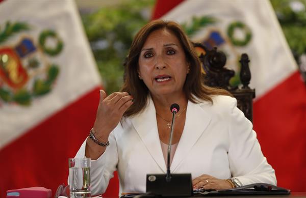 Justicia. La presidenta de Perú, Dina Boluarte.