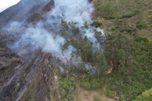 45 hectáreas se han consumido por incendios forestales en Baños